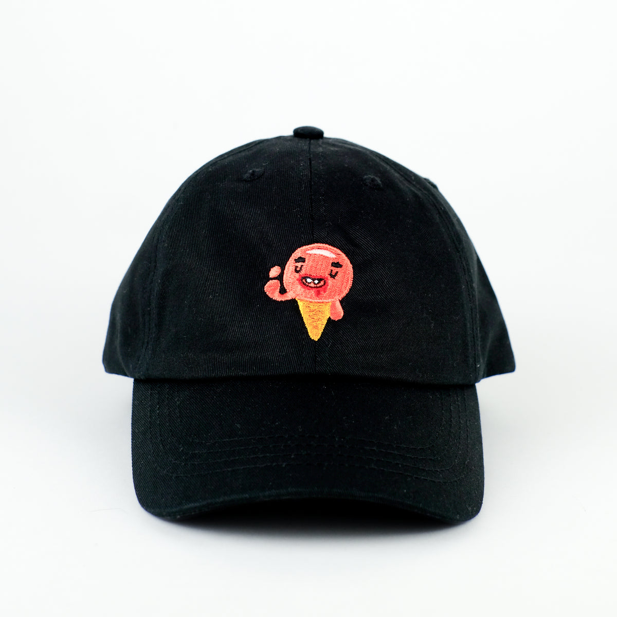 Cap 'Eis' – schwarz Rubberband