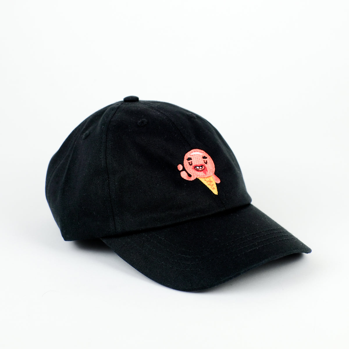 Cap 'Eis' – schwarz Rubberband