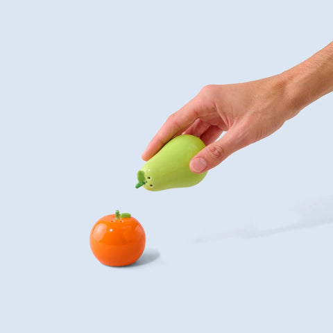 Salz- und Pfefferstreuer 'Orange/Birne' Fluid Market