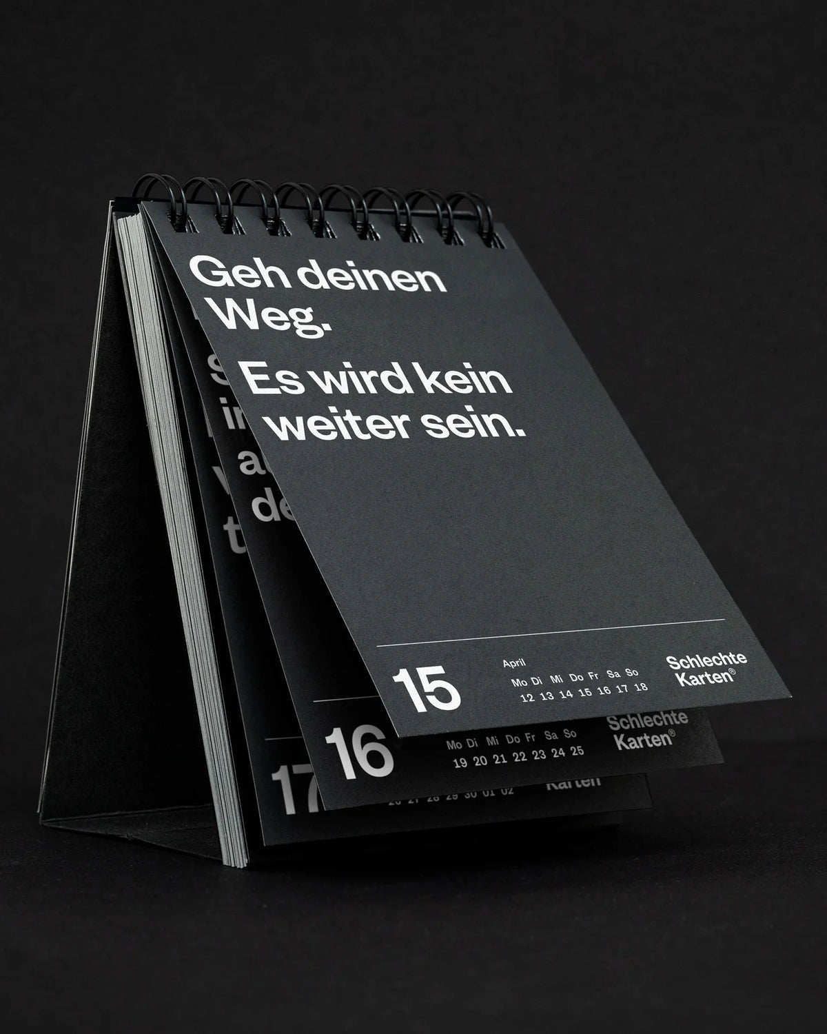 Demotivierender Tischkalender 2027 Schlechte Karten