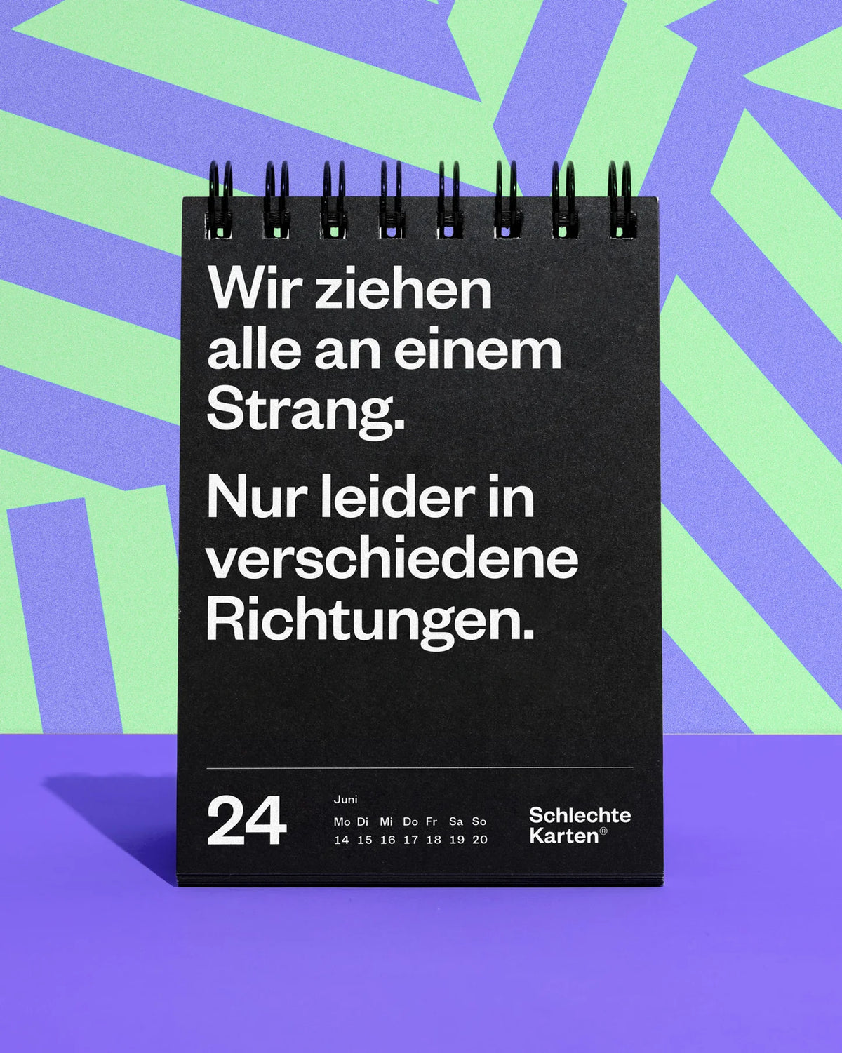 Demotivierender Tischkalender 2027 Schlechte Karten