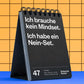 Demotivierender Tischkalender 2027 Schlechte Karten