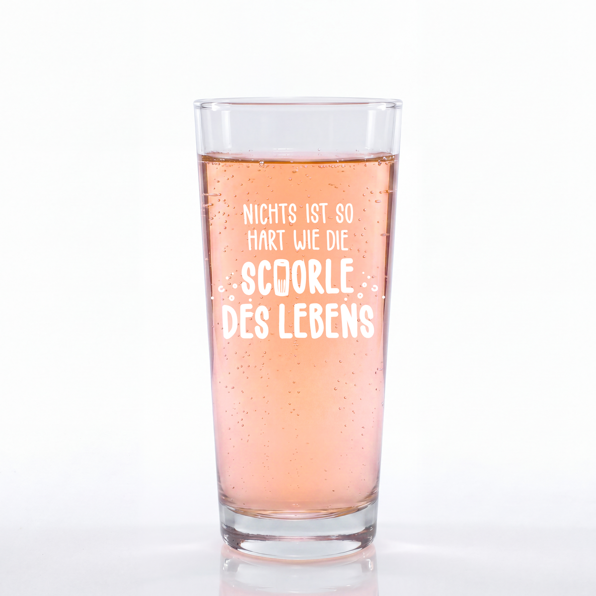 Weinschorle-Glas 'Schorle des Lebens' pinke distel