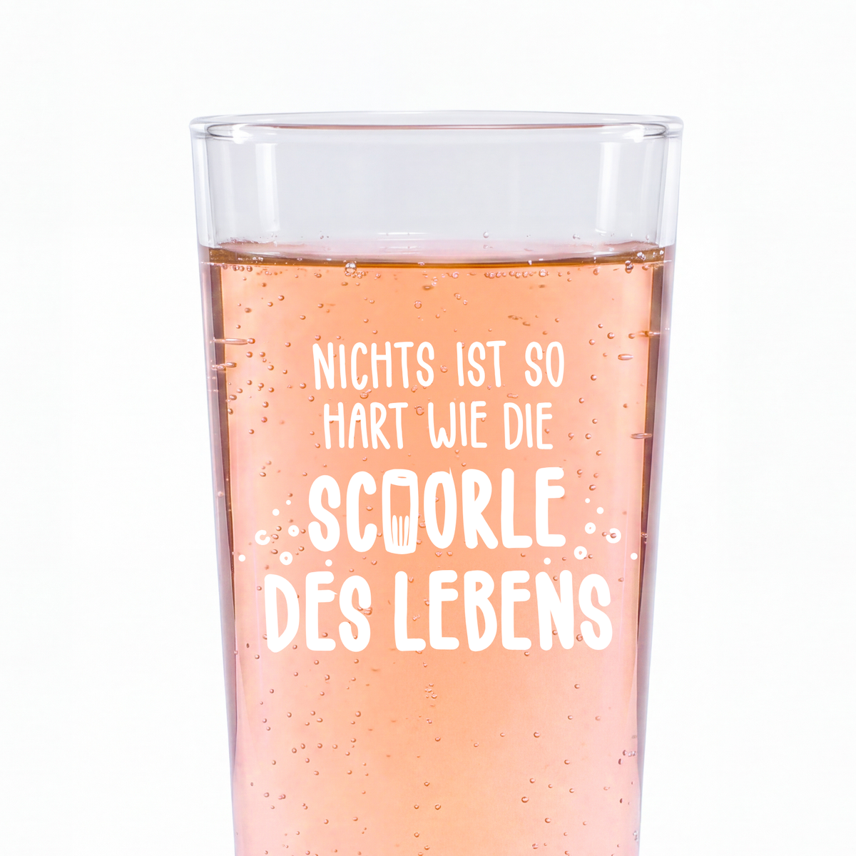 Weinschorle-Glas 'Schorle des Lebens' pinke distel