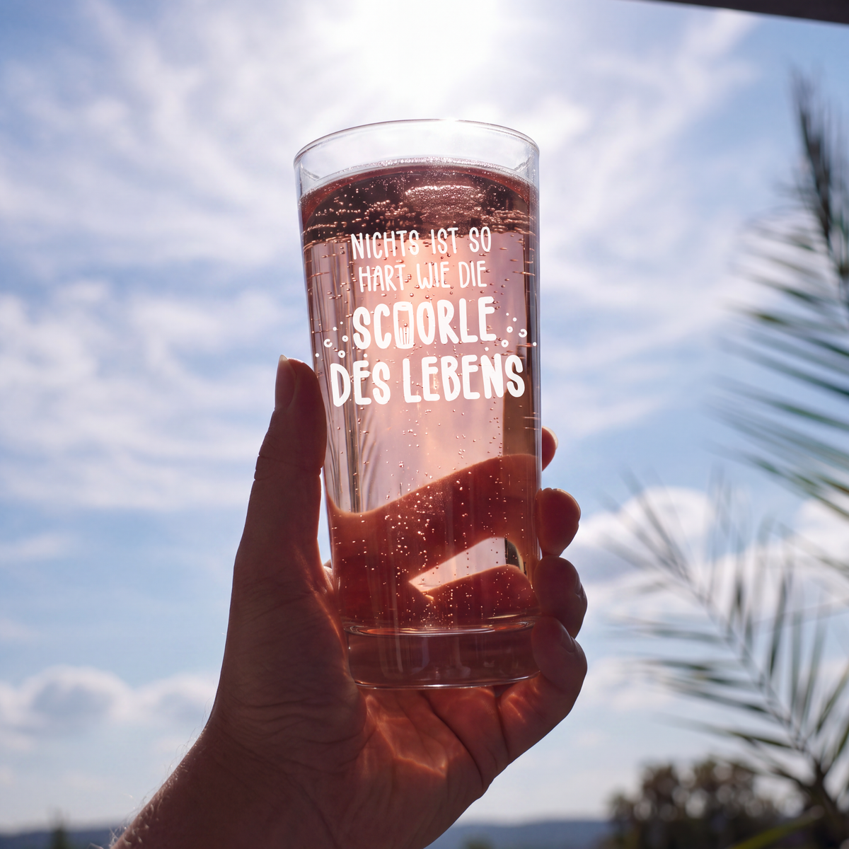 Weinschorle-Glas 'Schorle des Lebens' –