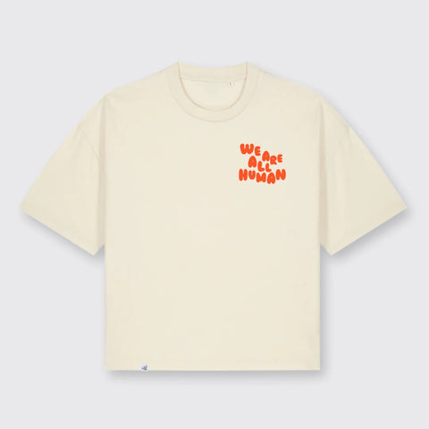 T-Shirt 'We Are All Human' - natur Bee Proud