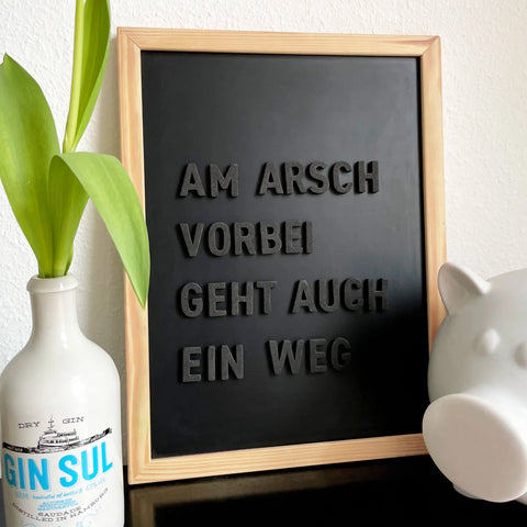 Magnetbuchstaben 'Skandal Schwarz' Type-OH