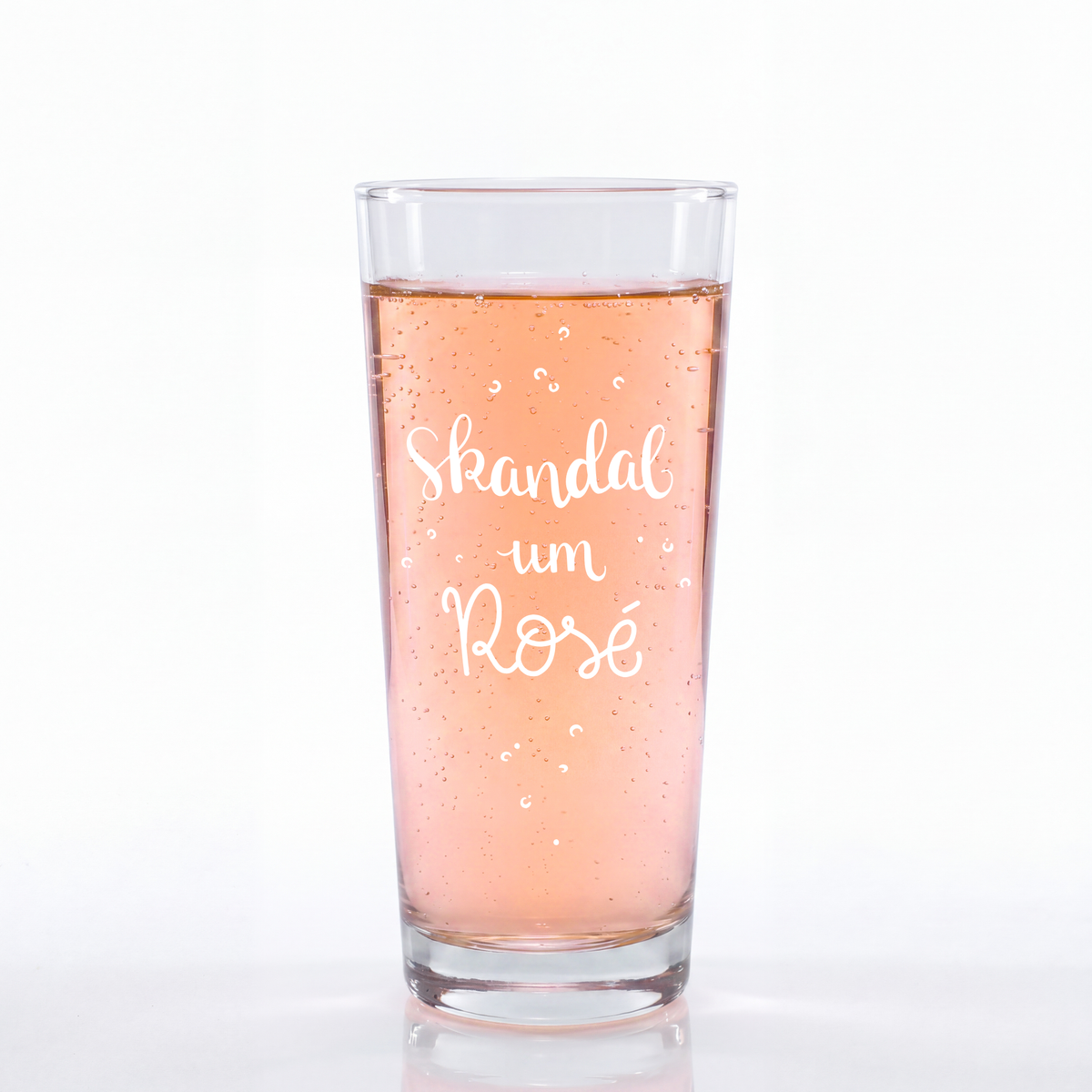 Weinschorle-Glas 'Skandal um Rosé' pinke distel