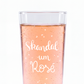 Weinschorle-Glas 'Skandal um Rosé' pinke distel