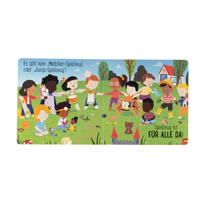 Kinderbuch 'Spielzeug ist für alle da!' Zuckersüß Verlag