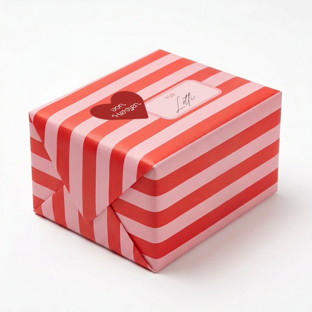 Geschenkaufkleber Stickerset LIEBS.CO