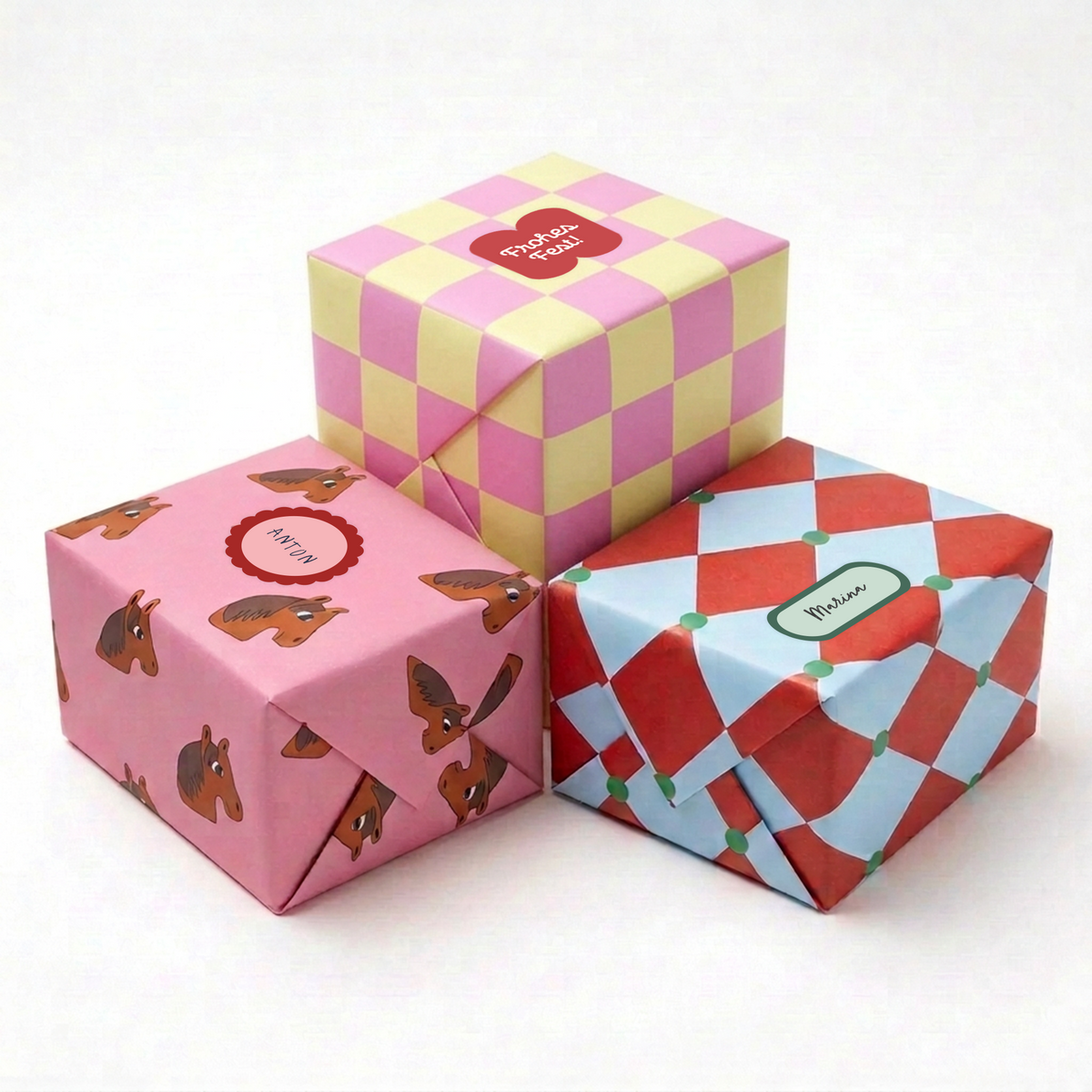 Geschenkaufkleber Stickerset LIEBS.CO