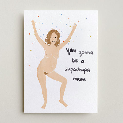Postkarte 'Supadupa Mom'