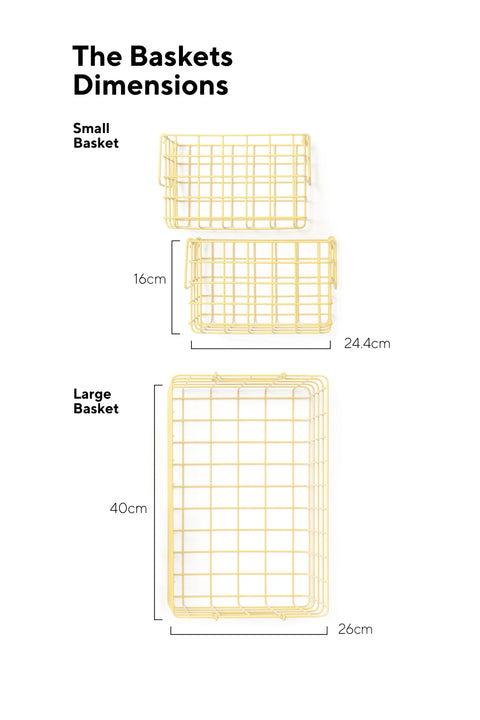 Metallkorb 'The Basket' – butter