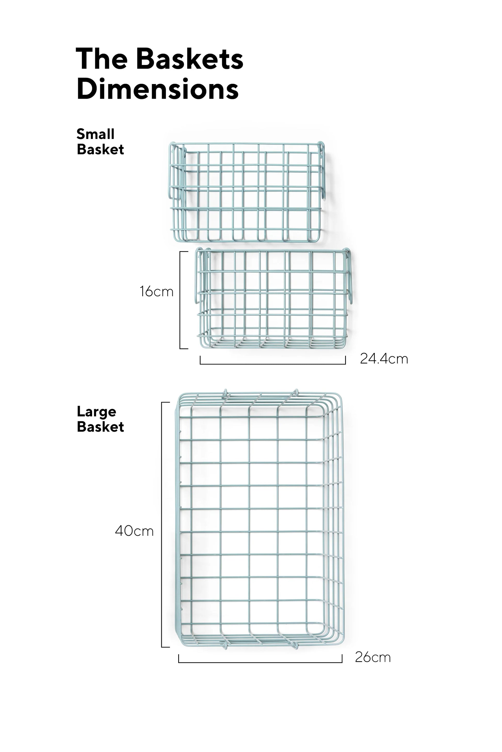 Metallkorb 'The Basket' – ocean mustard