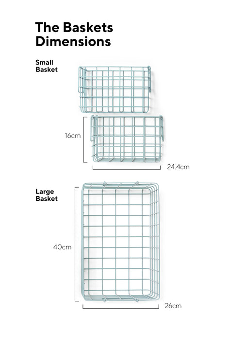 Metallkorb 'The Basket' – ocean