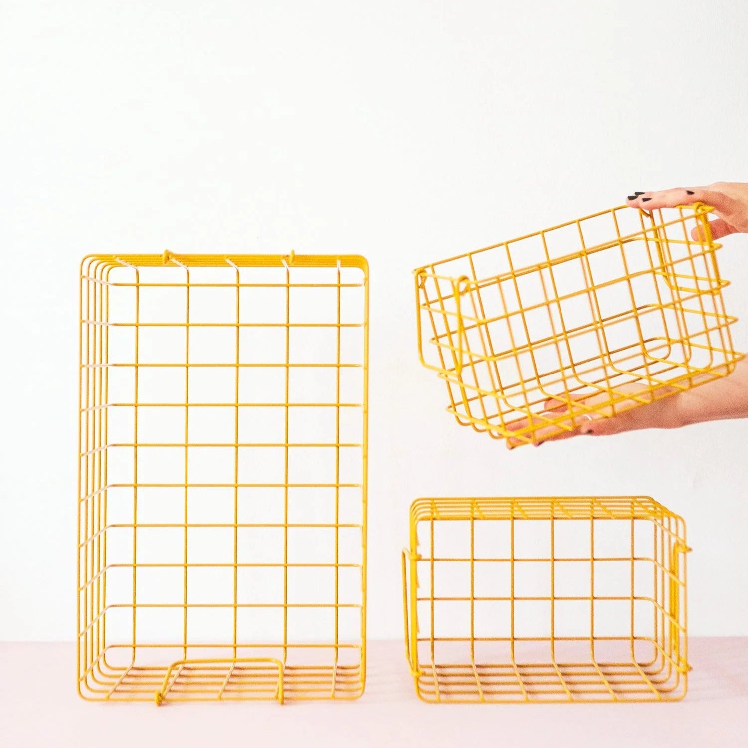 Metallkorb 'The Basket' – mustard mustard
