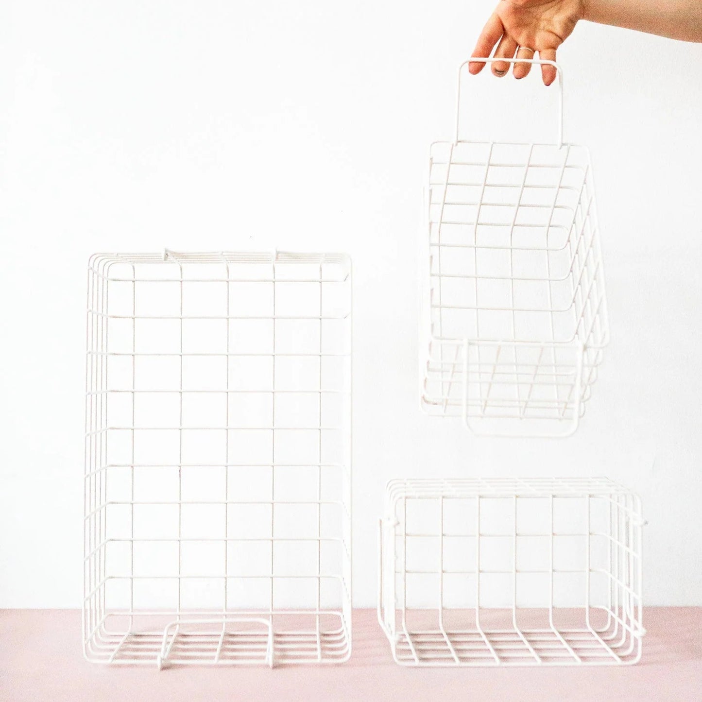 Metallkorb 'The Basket' – chalk mustard