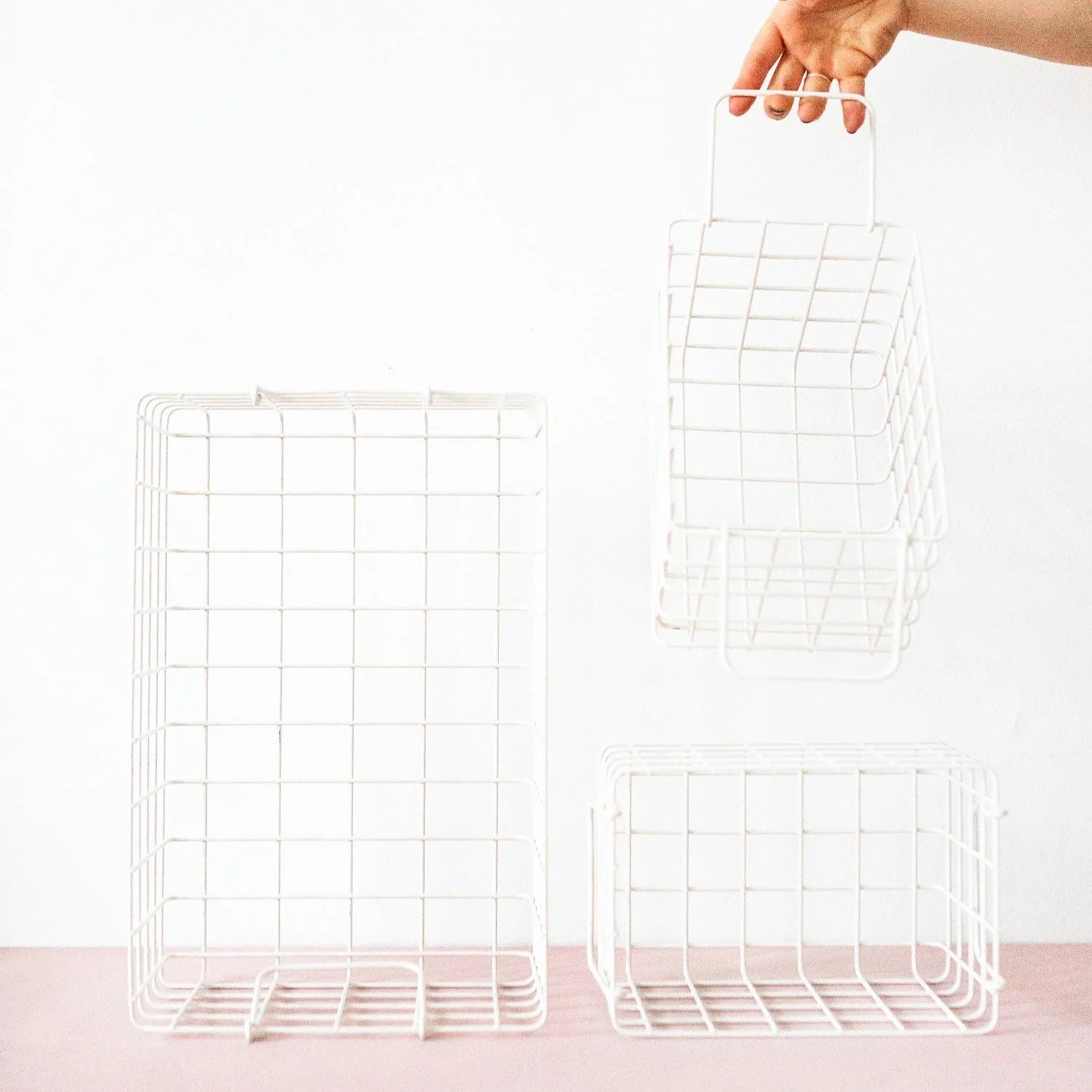 Metallkorb 'The Basket' – chalk mustard