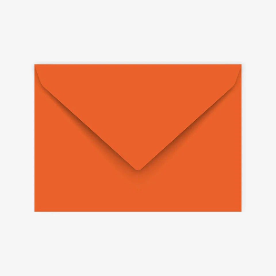 Briefumschlag 'einfarbig' – orange typealive