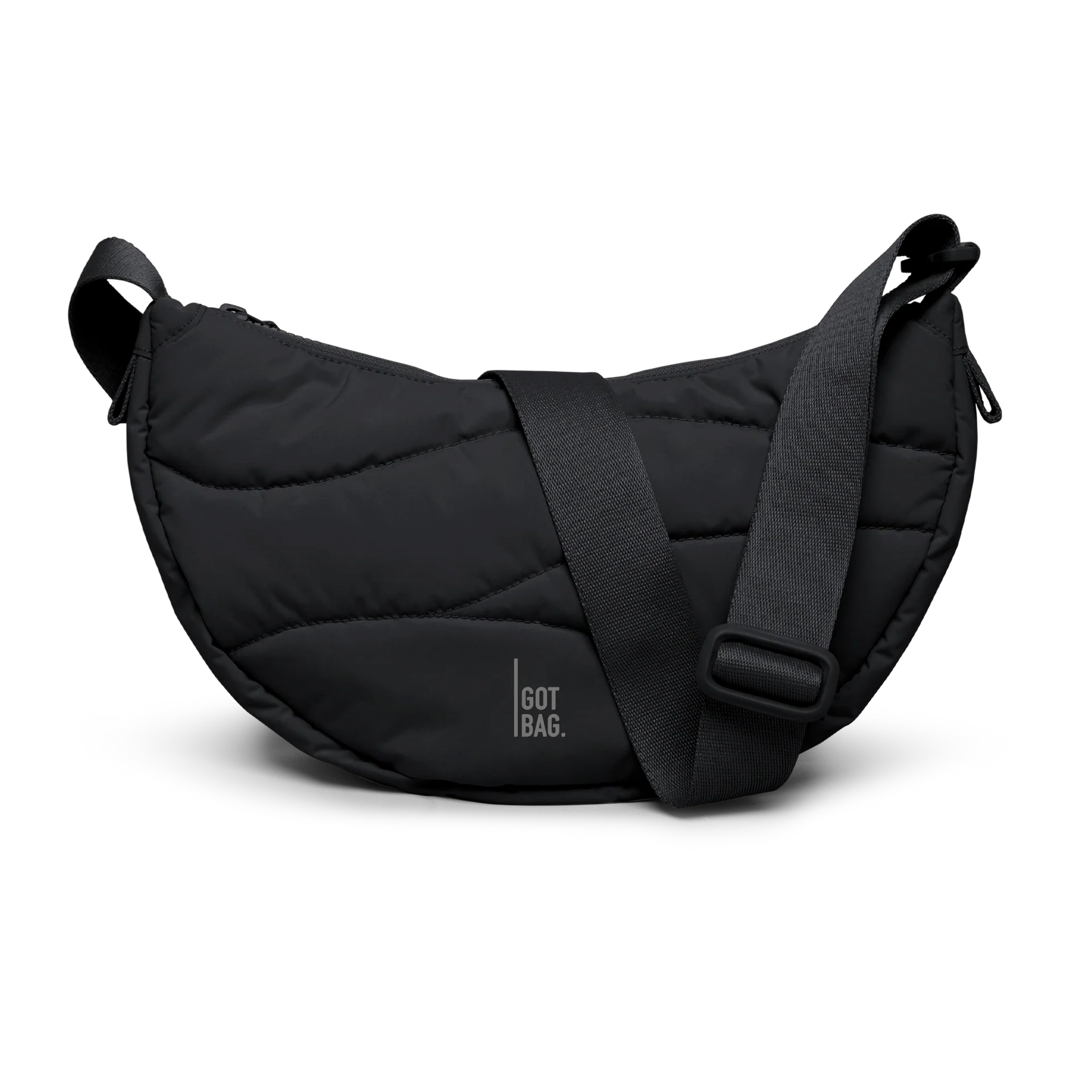 Wavy Puffer Moon Bag 'Black' – Monochrome Edition GOT BAG