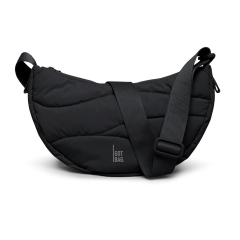 Wavy Puffer Moon Bag 'Black' – Monochrome Edition GOT BAG