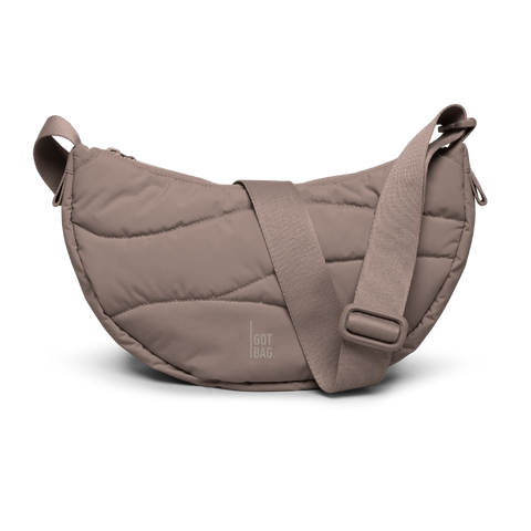 Wavy Puffer Moon Bag 'Oyster' – Monochrome Edition GOT BAG