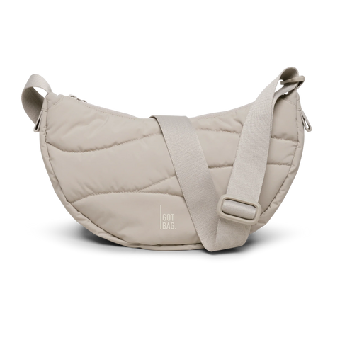Wavy Puffer Moon Bag 'Scallop' – Monochrome Edition GOT BAG
