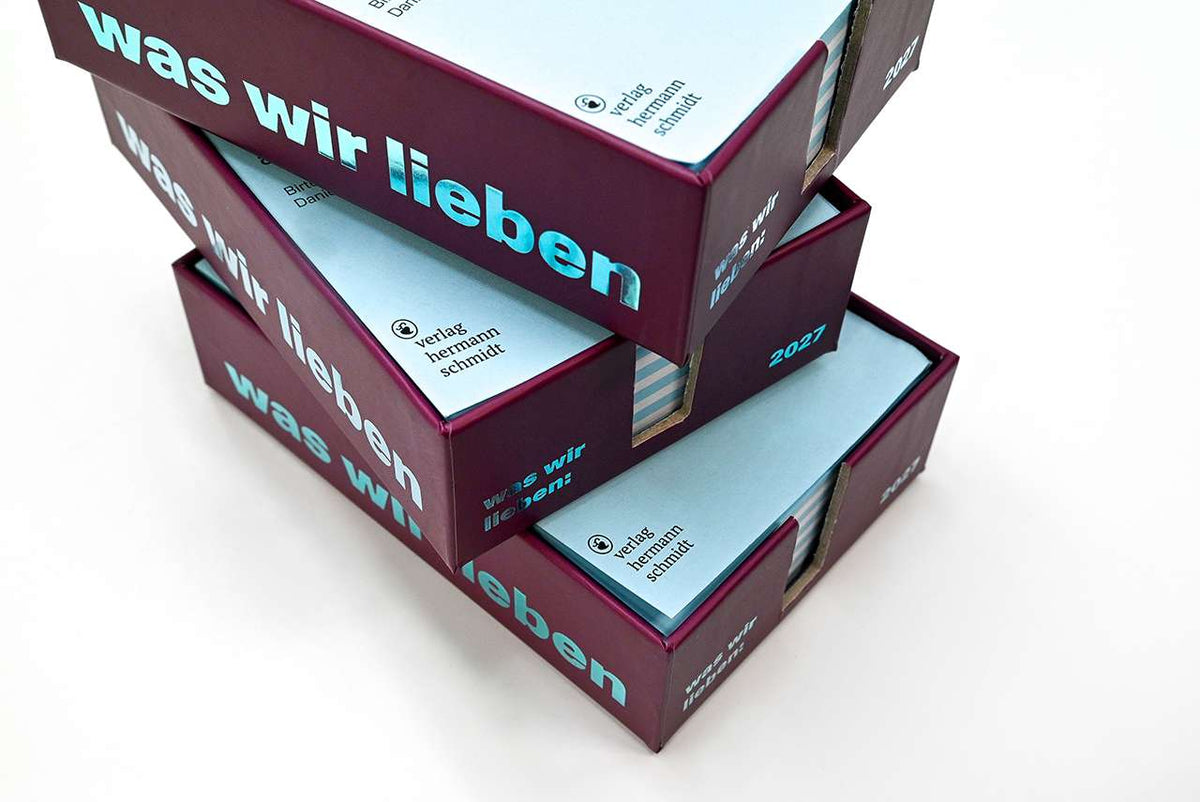 Notizkalender 'was wir lieben: in 365 Tagen' – 2027