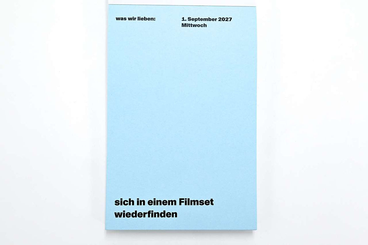 Notizkalender 'was wir lieben: in 365 Tagen' – 2027