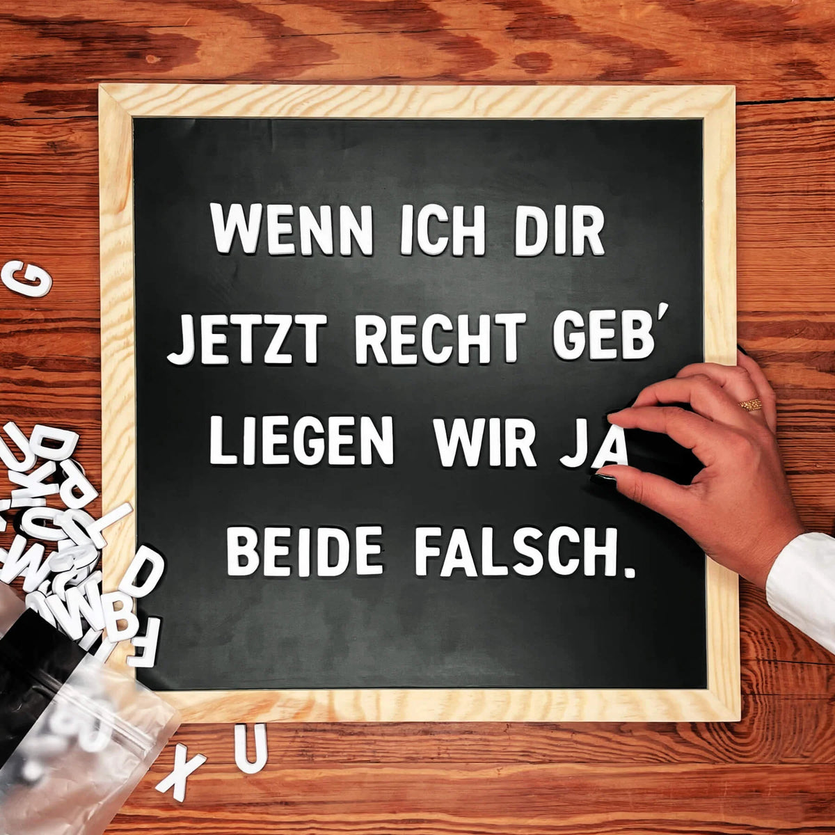 Magnetbuchstaben 'Wolken Weiss' Type-OH