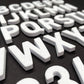 Magnetbuchstaben 'Wolken Weiss' Type-OH