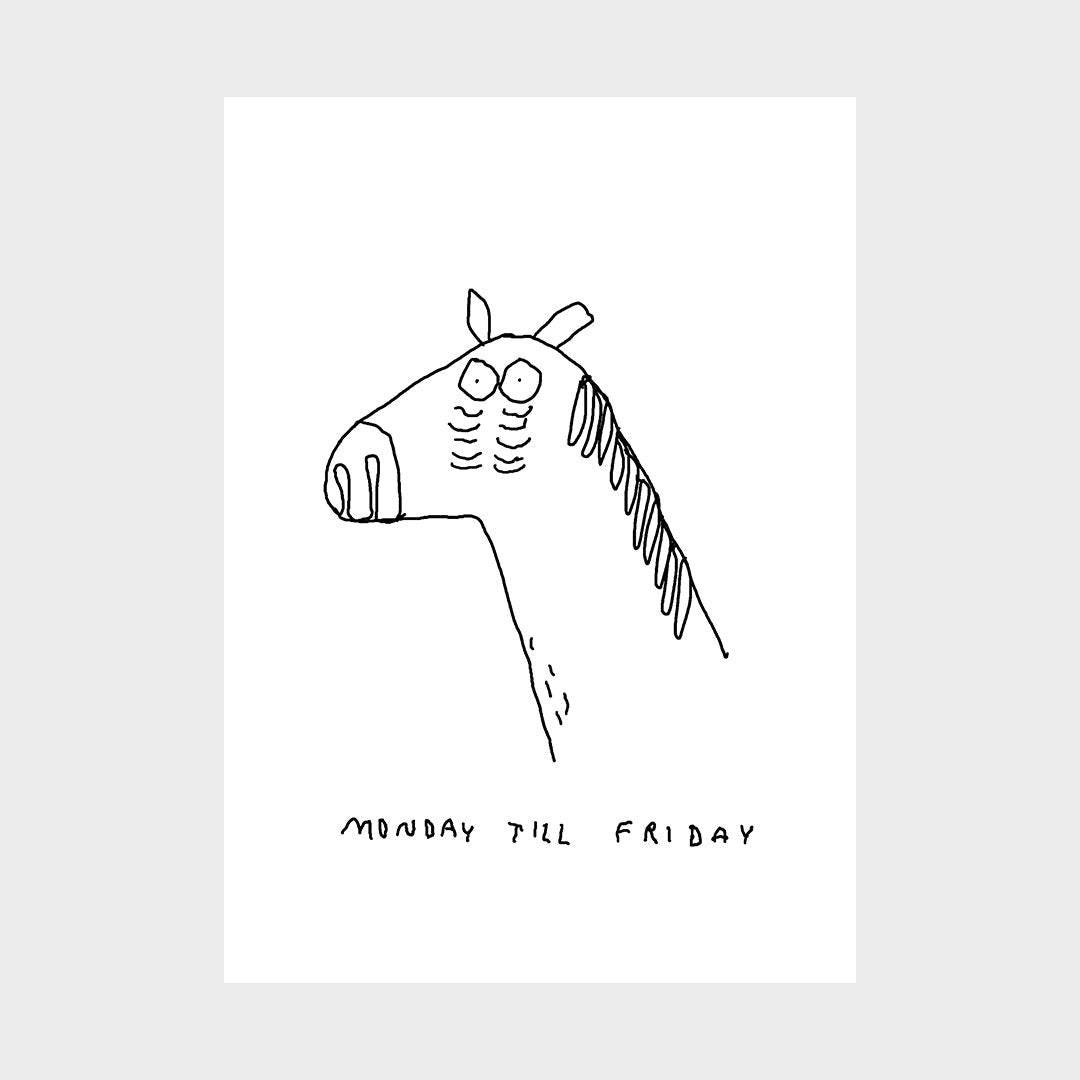Print DIN A4 'Monday till Friday' Yahya Studio