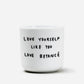 Porzellanbecher 'Love Yourself Like You Love Beyoncé' Yahya Studio