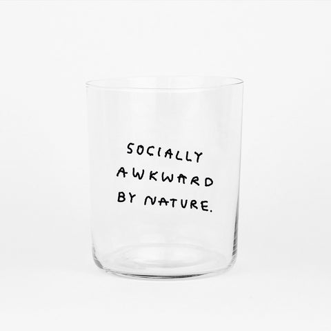 Glas 'Socially Awkward By Nature' – 500ml Yahya Studio