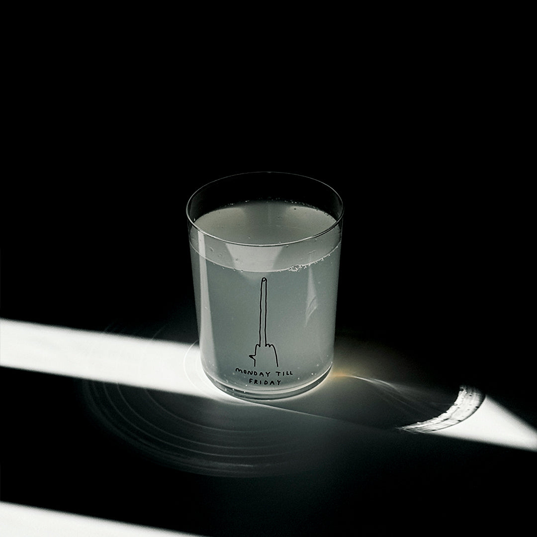Glas 'Monday Till Friday' – 500ml Yahya Studio