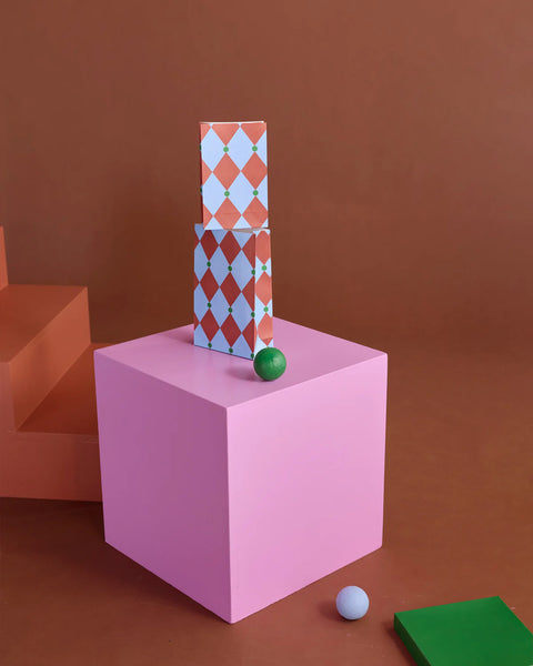 5er-Set Geschenktüten 'Zirkus' – hellblau/rot/grün Kado Design