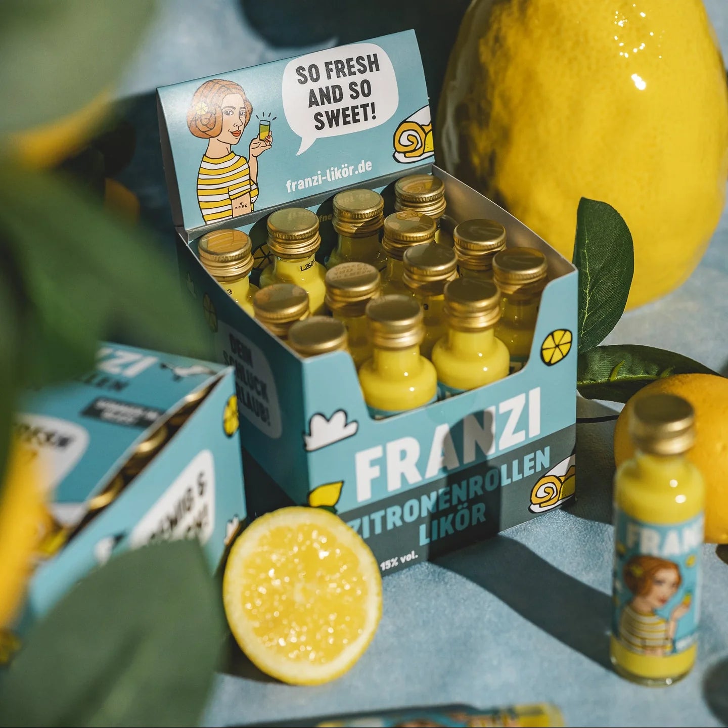 Franzbrötchenlikör 'Franzi' – Zitronenrollen NORK
