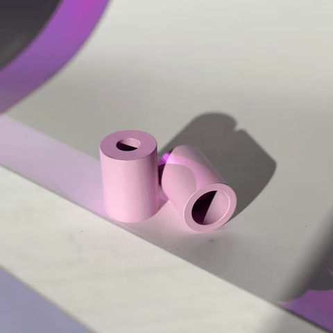 Kerzenständer 'Flipper Tube' – Lilac