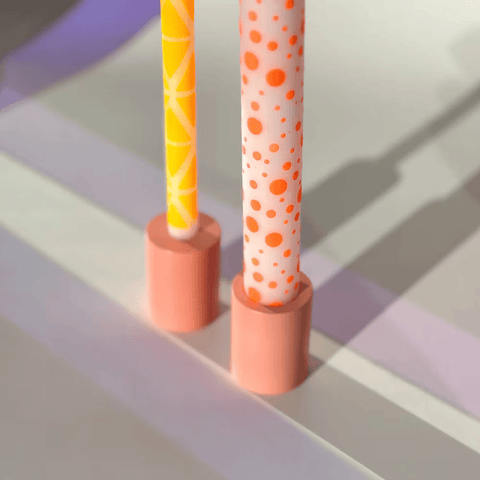 Kerzenständer 'Flipper Tube' – Coral