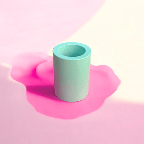 Kerzenständer 'Flipper Tube' – Mint