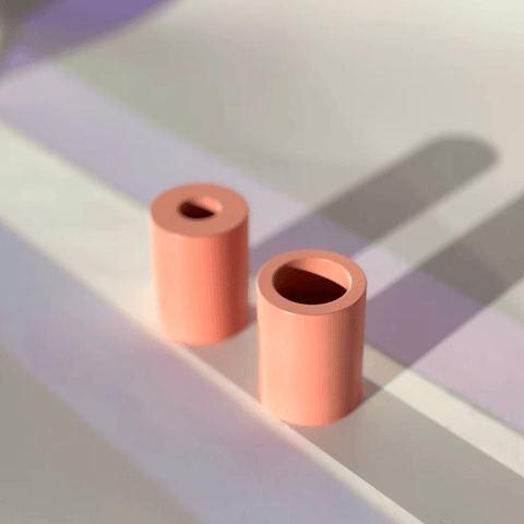 Kerzenständer 'Flipper Tube' – Coral