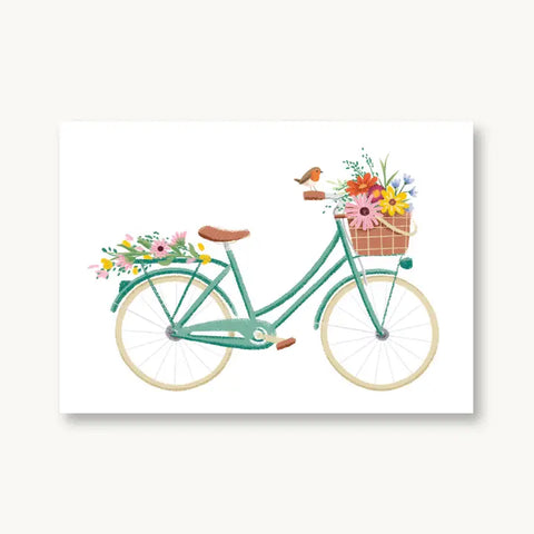 Postkarte 'Fahrrad Sommer' 54 illustration