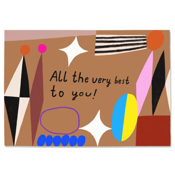 Postkarte 'All the very best to you!'