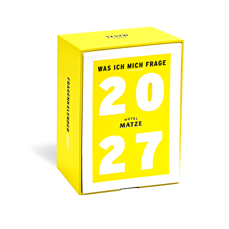 Abreißkalender 'Was ich mich frage 2027' Verlag Hermann Schmidt