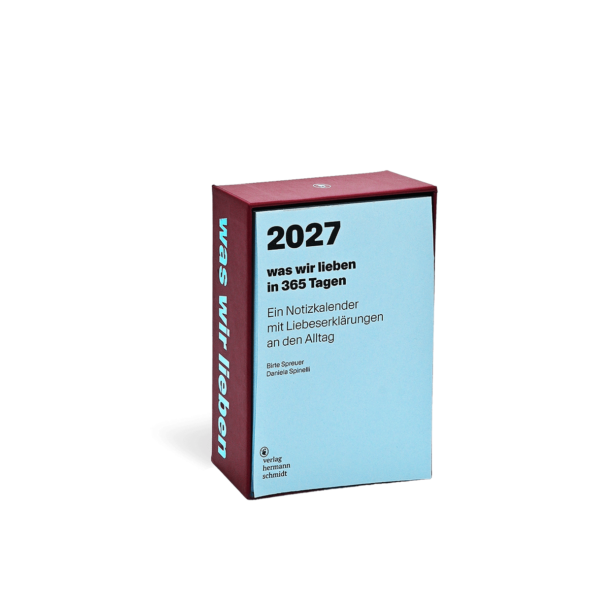 Notizkalender 'was wir lieben: in 365 Tagen' – 2027