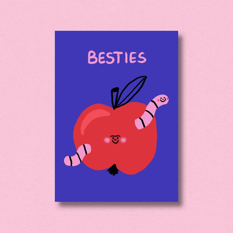 Postkarte 'Besties' Jenne Graßmann