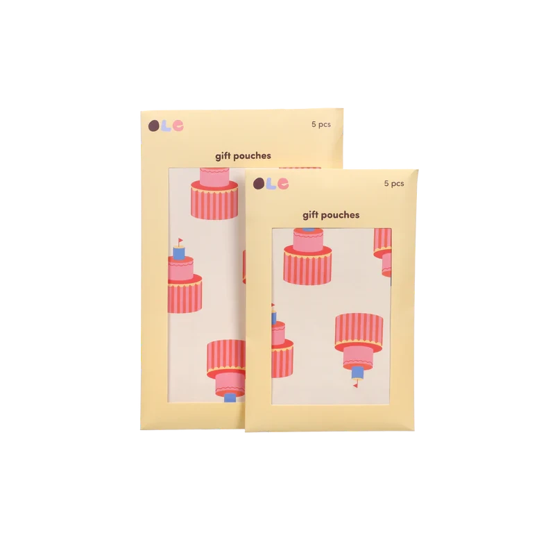 5er-Set Geschenktüten 'Kuchen' Kado Design