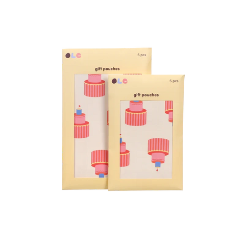 5er-Set Geschenktüten 'Kuchen'