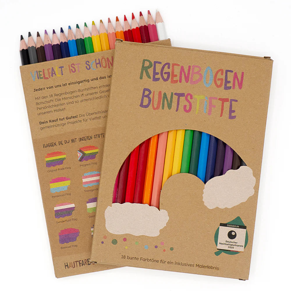 Regenbogen Buntstifte Hautfarben